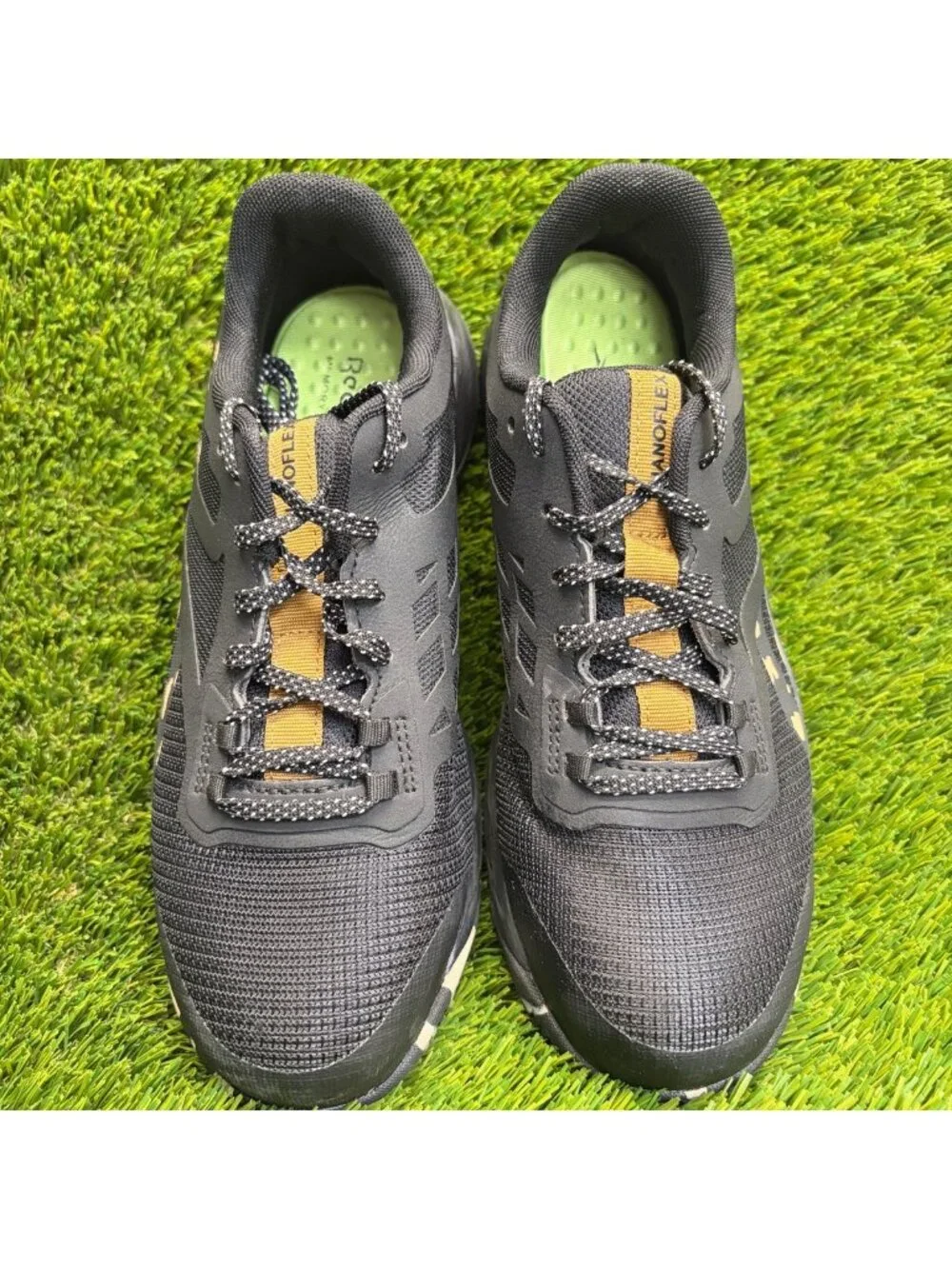 Reebok Nanoflex TR Womens Size 8.5D Black Beige Composite Toe Safety Work Shoes